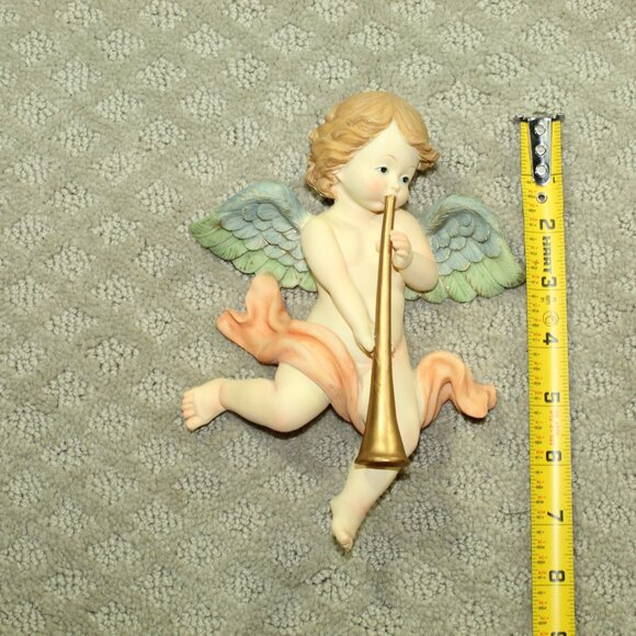 Pair of  7.5" Resin Angel Wall Hanging Decor - Picture 4 of 6
